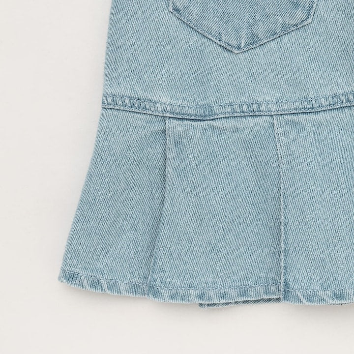 日本童裝 X-girl Stages 後背logo百焦裙 100-140cm 女童款 夏季 SKIRTS