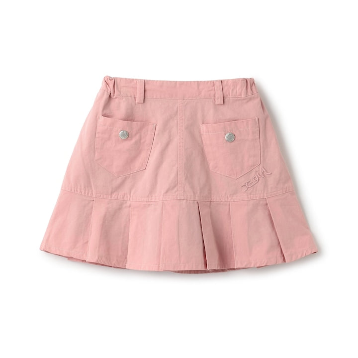 日本童裝 X-girl Stages 後背logo百焦裙 100-140cm 女童款 夏季 SKIRTS