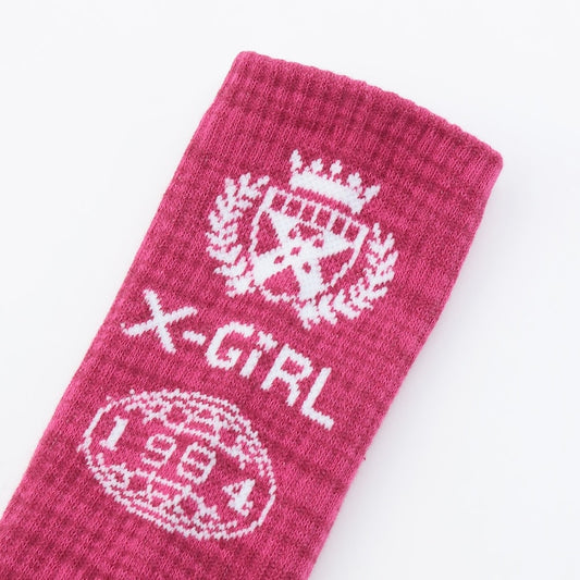日本直送 X-girl Stages 襪一對 17-21cm 襪系列