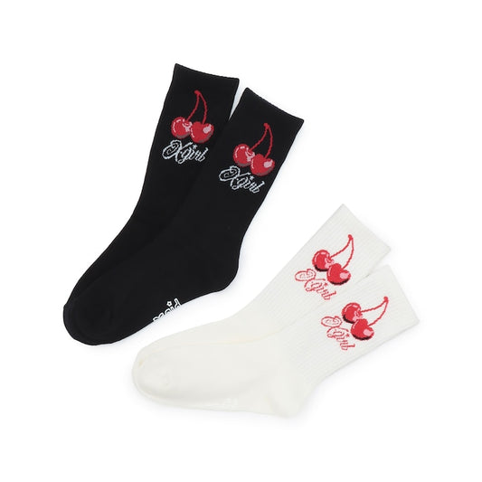 日本直送 X-girl Stages 襪一對 15-21cm 襪系列