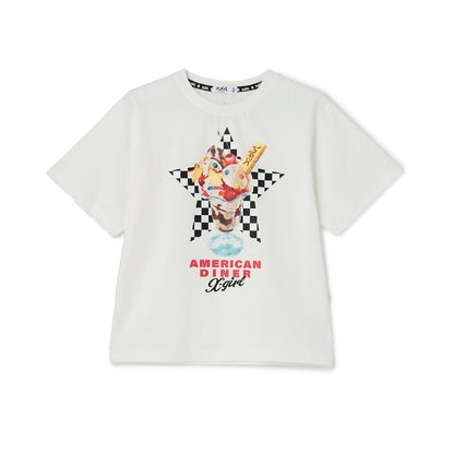 日本童裝 X-girl Stages 芭菲印花上衣 110-140cm 女童款 夏季 TOPS