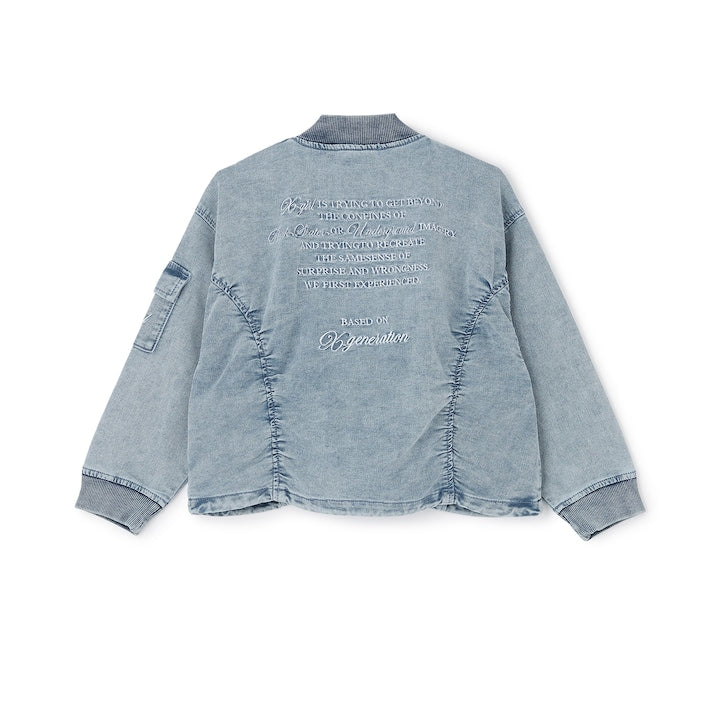 日本童裝 X-girl Stages 薄牛仔外套 90-140cm 女童款 夏季 OUTERWEAR