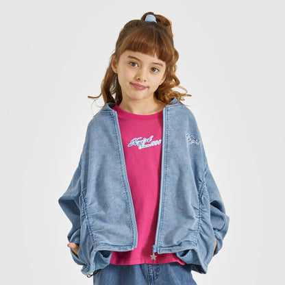 日本童裝 X-girl Stages 薄牛仔外套 90-140cm 女童款 夏季 OUTERWEAR