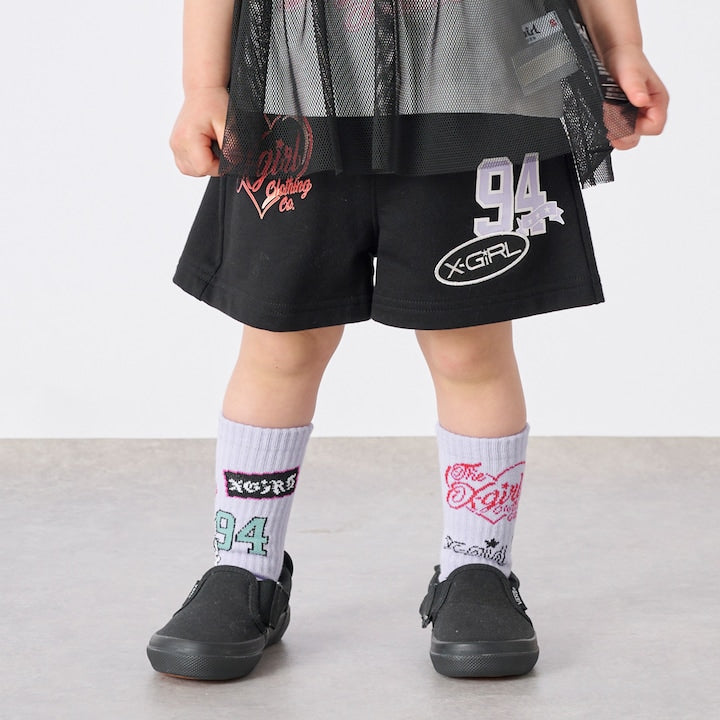 日本童裝 X-girl Stages 印花短褲 80-140cm 女童款 夏季 PANTS
