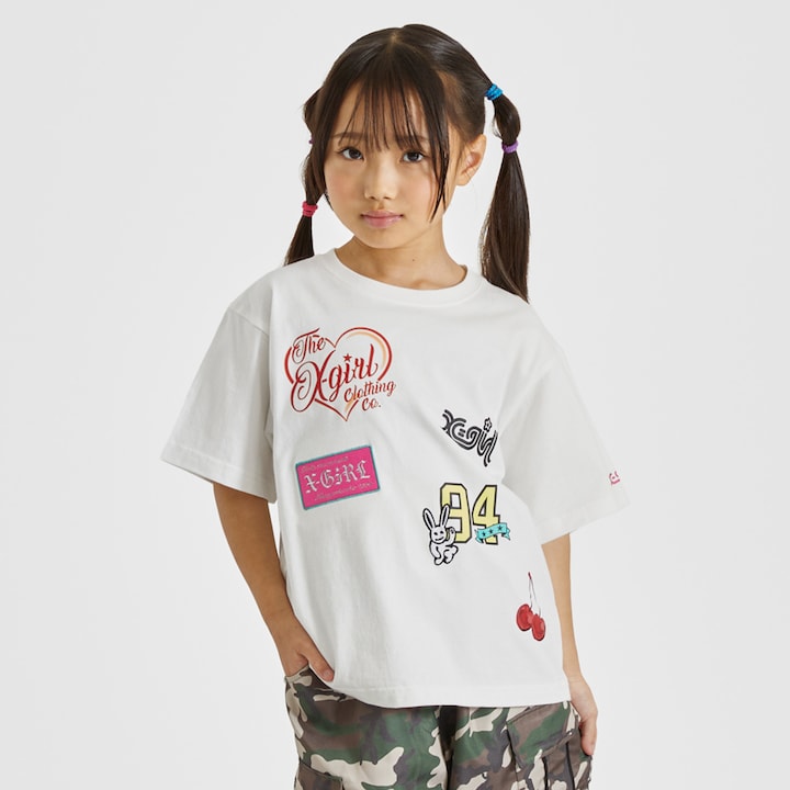 日本童裝 X-girl Stages 印花短袖上衣 80-140cm 女童款 夏季 TOPS