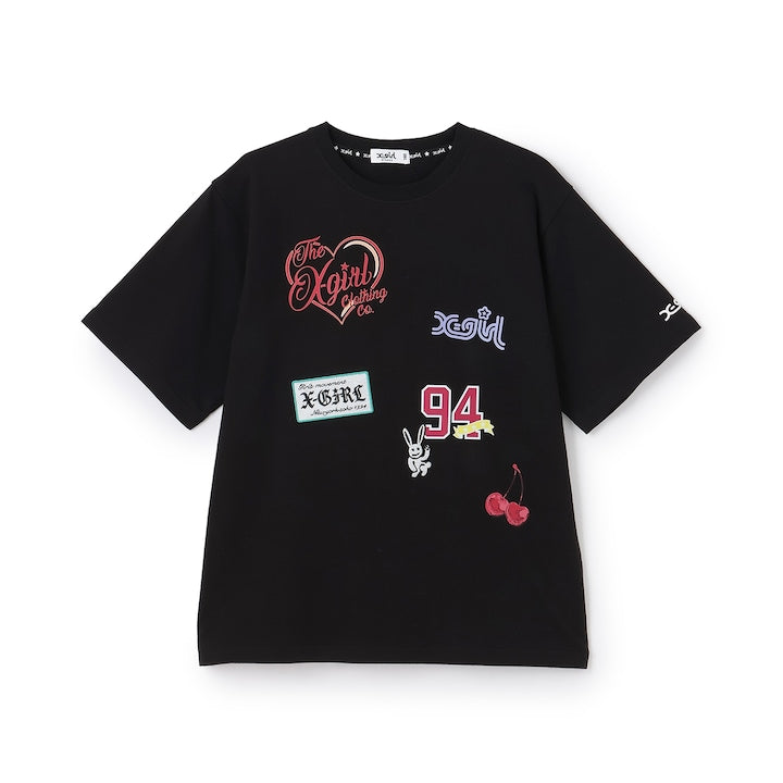日本童裝 X-girl Stages 印花短袖上衣 80-140cm 女童款 夏季 TOPS