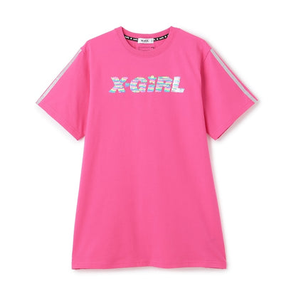 日本童裝 X-girl Stages 亮片刺繡連身裙 90-140cm 女童款 夏季 DRESSES