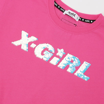 日本童裝 X-girl Stages 亮片刺繡連身裙 90-140cm 女童款 夏季 DRESSES
