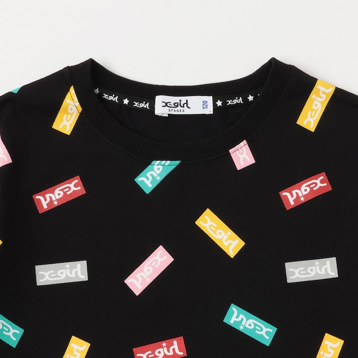 日本童裝 X-girl Stages 上衣網眼短褲兩件套裝 90-140cm 女童款 夏季 TOPS PANTS