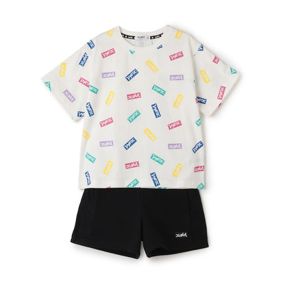 日本童裝 X-girl Stages 上衣網眼短褲兩件套裝 90-140cm 女童款 夏季 TOPS PANTS