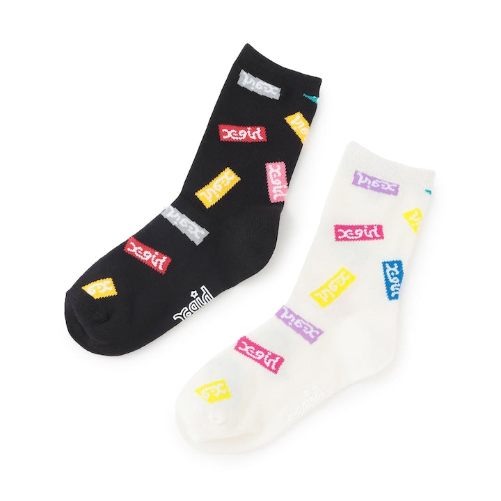 日本直送 X-girl Stages 襪一對 13-21cm 襪系列