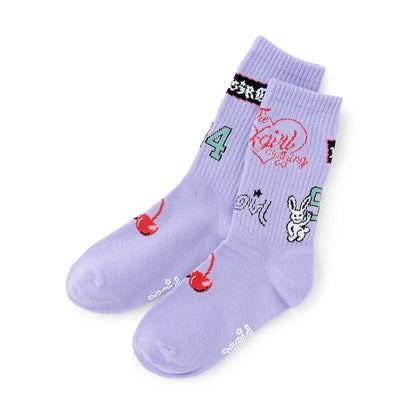 日本直送 X-girl Stages 襪一對 13-21cm 襪系列