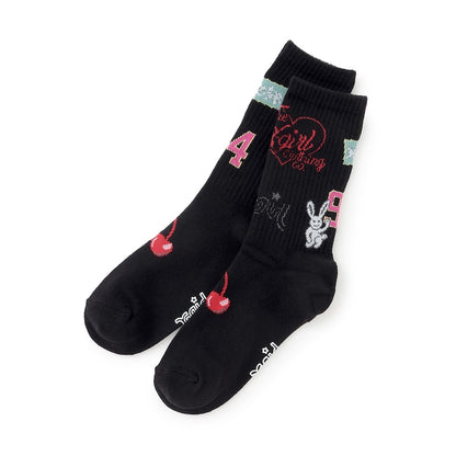 日本直送 X-girl Stages 襪一對 13-21cm 襪系列