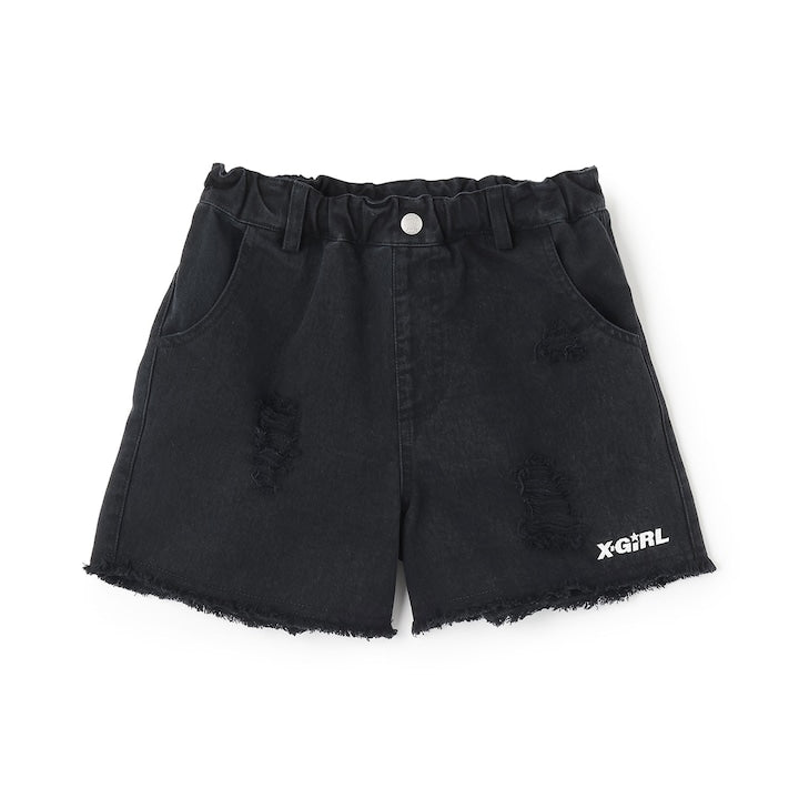 日本童裝 X-girl Stages 牛仔短褲 90-140cm 女童款 夏季 PANTS