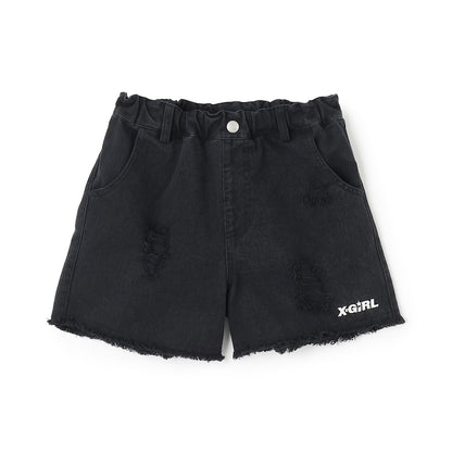 日本童裝 X-girl Stages 牛仔短褲 90-140cm 女童款 夏季 PANTS