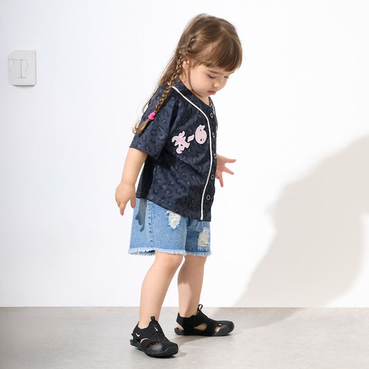 日本童裝 X-girl Stages 牛仔短褲 90-140cm 女童款 夏季 PANTS