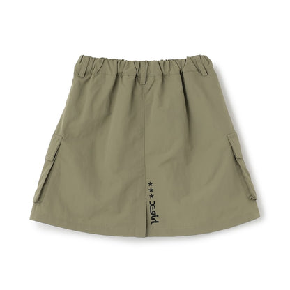 日本童裝 X-girl Stages 刺繡工裝裙 100-140cm 女童款 夏季 SKIRTS