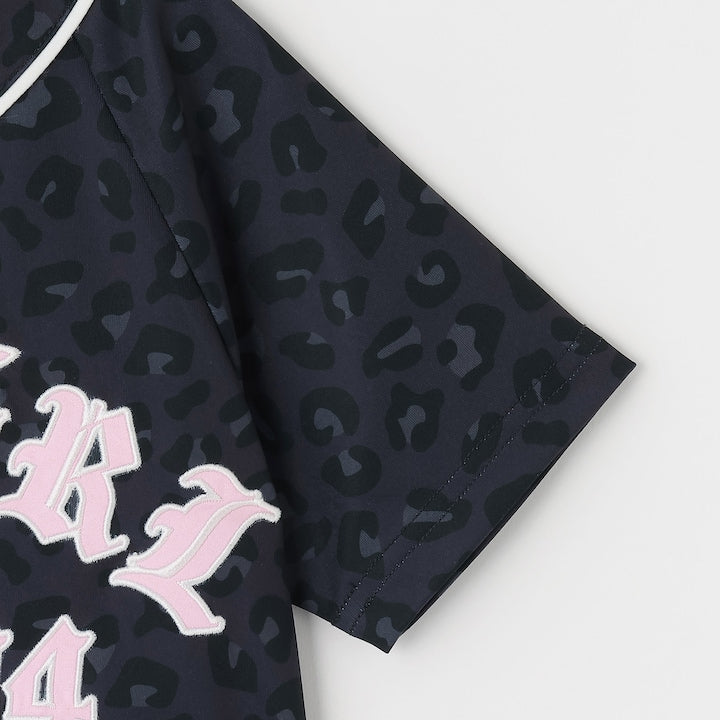 日本童裝 X-girl Stages 貼布LOGO刺繡棒球衫 90-140cm 女童款 夏季 TOPS