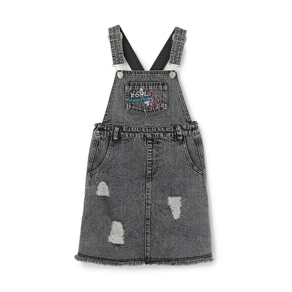 日本童裝 X-girl Stages 刺繡背帶連身裙 90-140cm 女童款 夏季 DRESSES