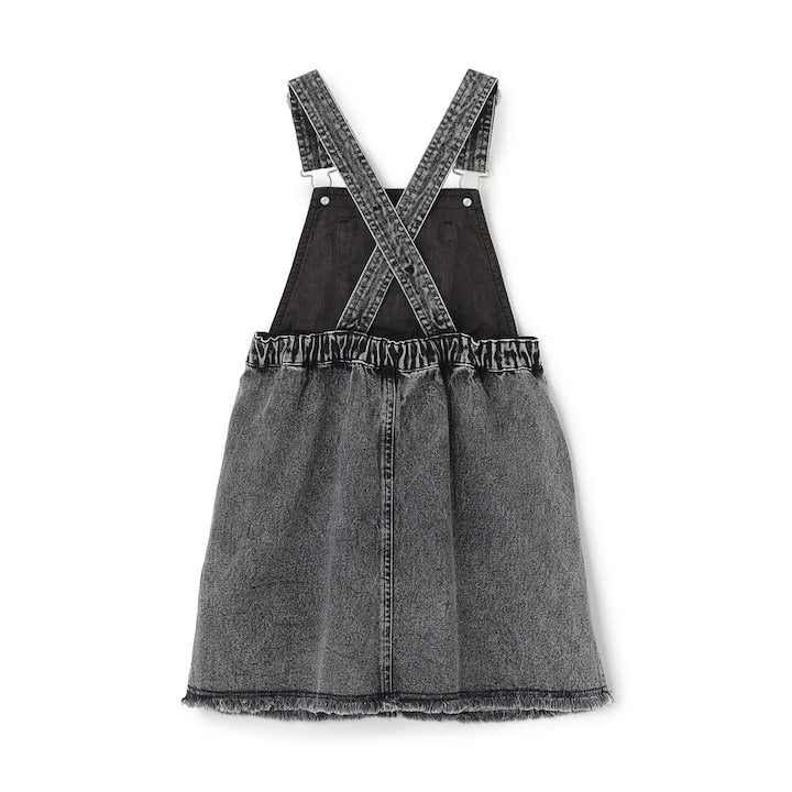 日本童裝 X-girl Stages 刺繡背帶連身裙 90-140cm 女童款 夏季 DRESSES