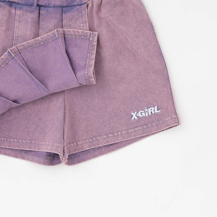 日本童裝 X-girl Stages 貼花刺繡復古上衣裙褲兩件套裝 90-140cm 女童款 夏季 TOPS PANTS