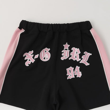 日本童裝 X-girl Stages 印花運動短褲 90-140cm 女童款 夏季 PANTS