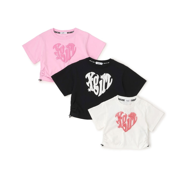 日本童裝 X-girl Stages 防UV 接觸冷感 泡沫印花上衣 90-140cm 女童款 夏季 TOPS