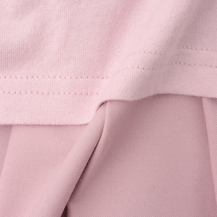 日本童裝 X-girl Stages logo上衣百摺裙套裝 90-140cm 女童款 夏季 TOPS SKIRTS