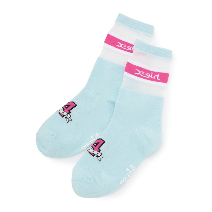日本直送 X-girl Stages 襪一對 15-21cm 襪系列