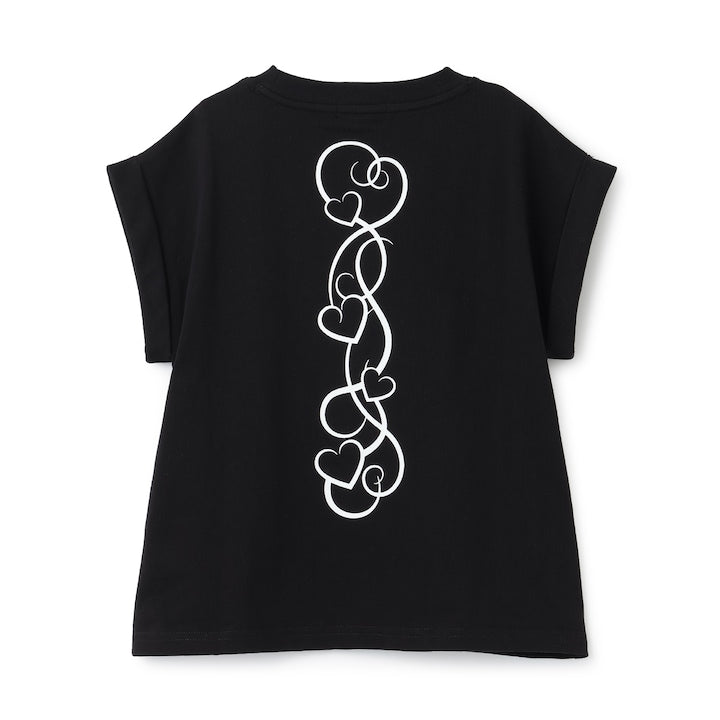 日本童裝 X-girl Stages 防UV 心形LOGO刺繡上衣 90-140cm 女童款 夏季 TOPS