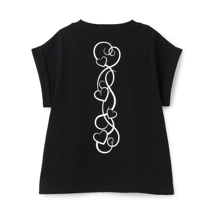 日本童裝 X-girl Stages 防UV 心形LOGO刺繡上衣 90-140cm 女童款 夏季 TOPS