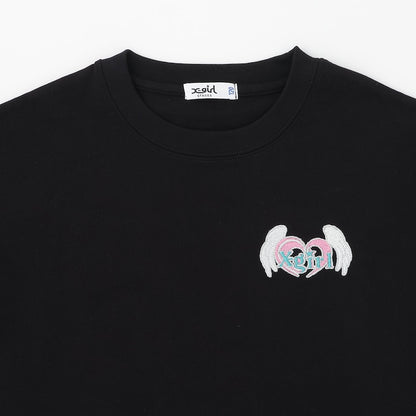 日本童裝 X-girl Stages 防UV 心形LOGO刺繡上衣 90-140cm 女童款 夏季 TOPS