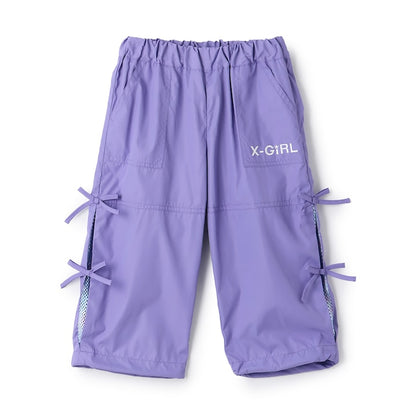 日本童裝 X-girl Stages 防UV 開衩工裝褲 90-140cm 女童款 夏季 PANTS