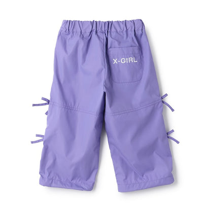 日本童裝 X-girl Stages 防UV 開衩工裝褲 90-140cm 女童款 夏季 PANTS