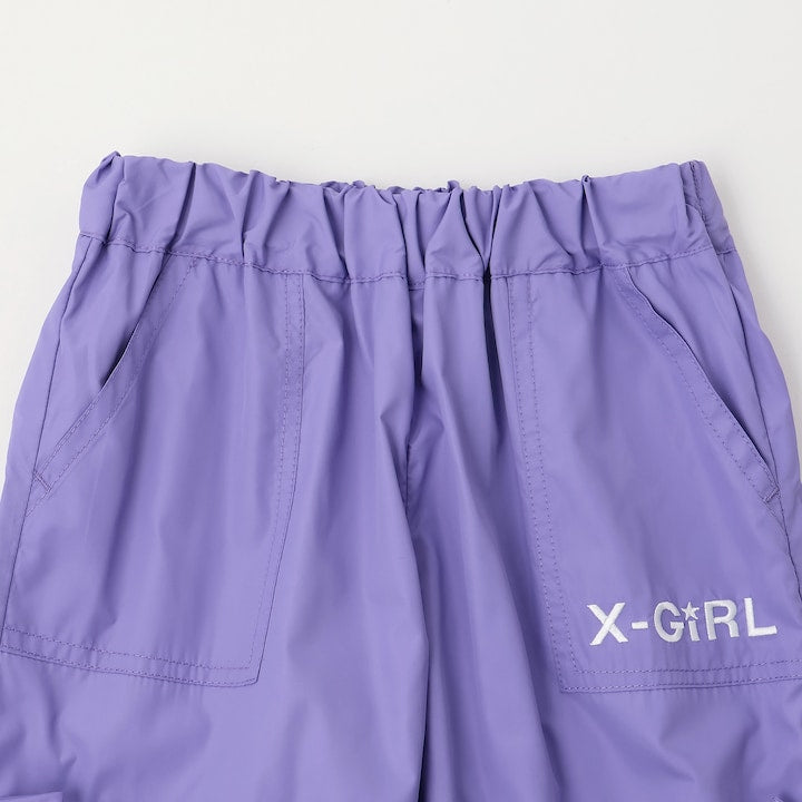 日本童裝 X-girl Stages 防UV 開衩工裝褲 90-140cm 女童款 夏季 PANTS