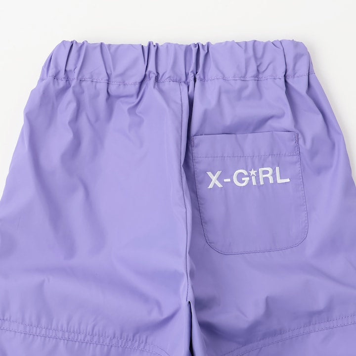 日本童裝 X-girl Stages 防UV 開衩工裝褲 90-140cm 女童款 夏季 PANTS