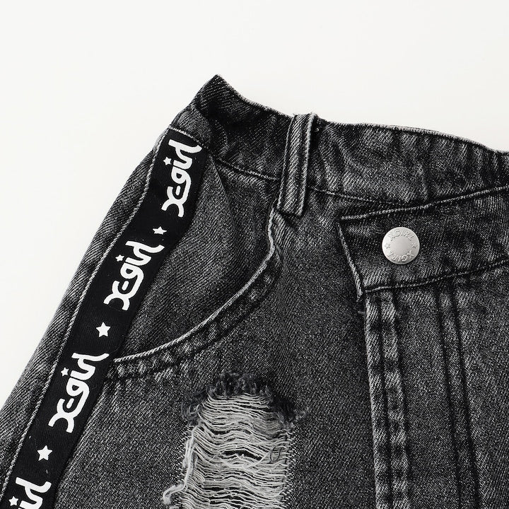 日本童裝 X-girl Stages 牛仔裙褲 90-140cm 女童款 夏季 PANTS