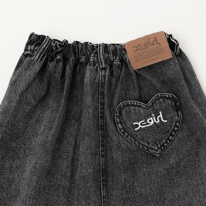 日本童裝 X-girl Stages 牛仔裙褲 90-140cm 女童款 夏季 PANTS