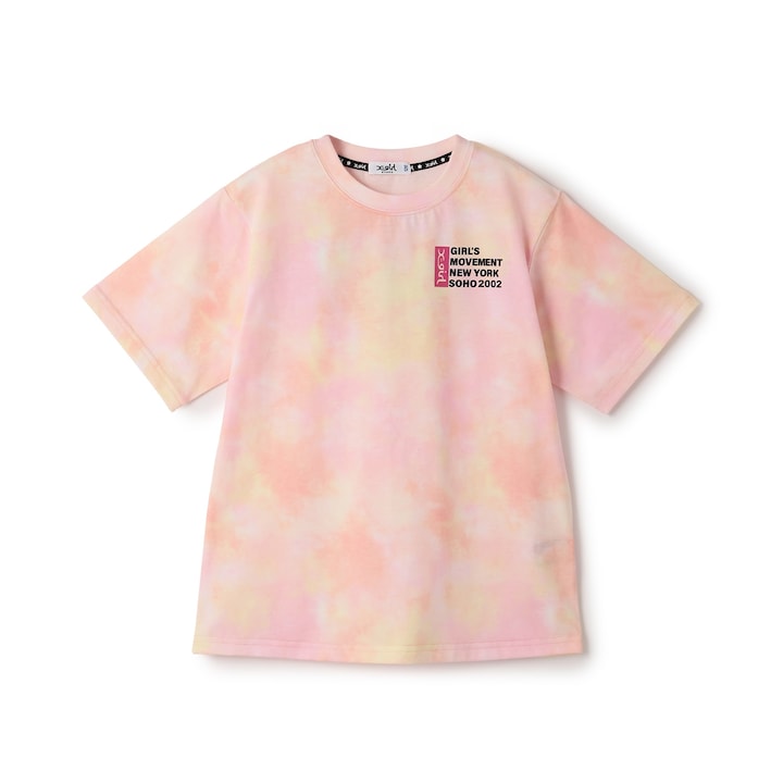 日本童裝 X-girl Stages 防UV 泡沫LOGO扎染印花連身裙 80-140cm 女童款 夏季 TOPS
