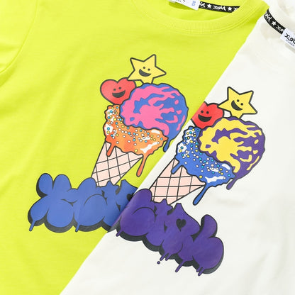 日本童裝 X-girl Stages 防UV 接觸冷感 變色印花短袖上衣 80-140cm 女童款 夏季 TOPS
