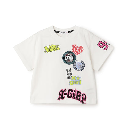 日本童裝 X-girl Stages 防UV 接觸冷感 印花短袖上衣 80-140cm 女童款 夏季 TOPS