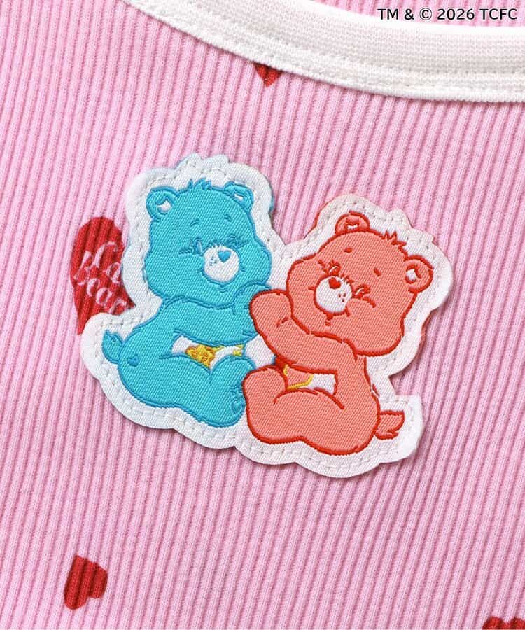 日本童裝 apres les cours x CareBears 假兩件吊帶背心疊穿上衣 80-140cm 女童款 夏季 TOPS