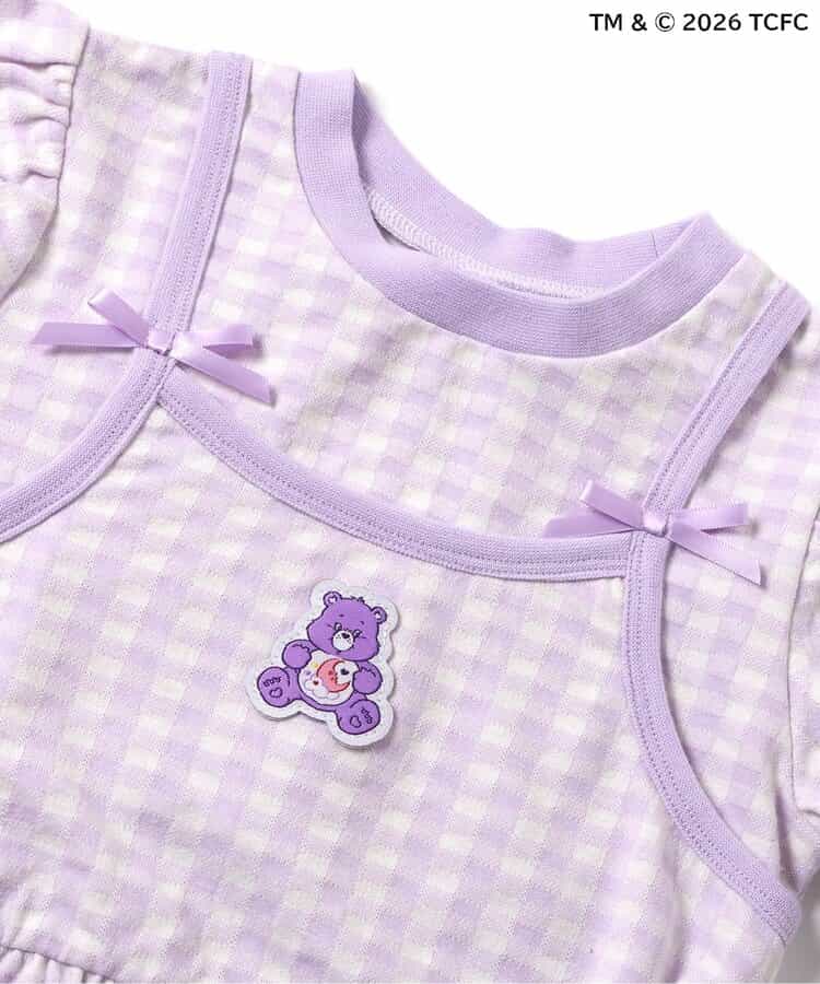 日本童裝 apres les cours x CareBears 假兩件吊帶背心疊穿上衣 80-140cm 女童款 夏季 TOPS