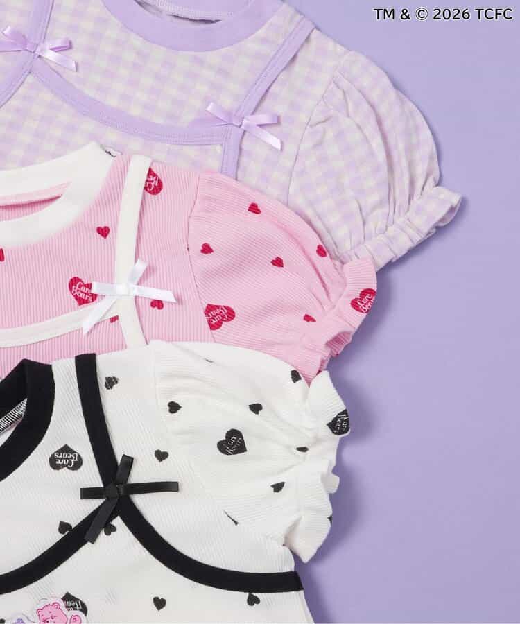 日本童裝 apres les cours x CareBears 假兩件吊帶背心疊穿上衣 80-140cm 女童款 夏季 TOPS