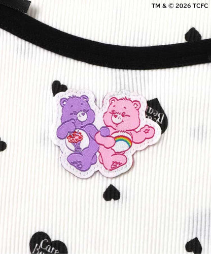 日本童裝 apres les cours x CareBears 假兩件吊帶背心疊穿上衣 80-140cm 女童款 夏季 TOPS