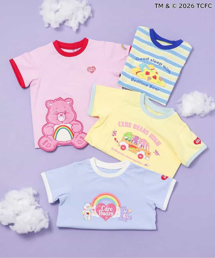 日本童裝 apres les cours x CareBears 可愛印花上衣 80-140cm 男童款/女童款 夏季 TOPS