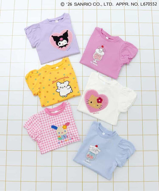 日本童裝 apres les cours x Sanrio 可愛圖案上衣 80-140cm 女童款 夏季 TOPS