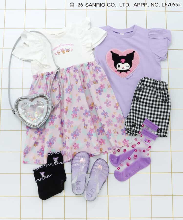 日本童裝 apres les cours x Sanrio 可愛圖案上衣 80-140cm 女童款 夏季 TOPS