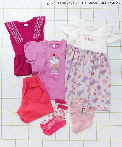 日本童裝 apres les cours x Sanrio 可愛圖案上衣 80-140cm 女童款 夏季 TOPS