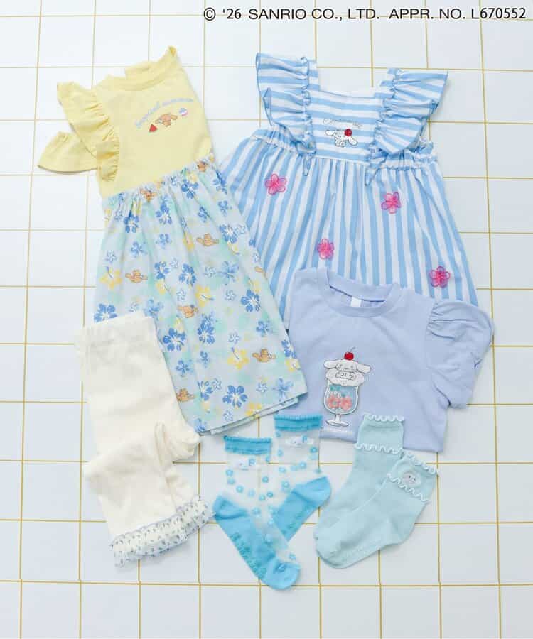 日本童裝 apres les cours x Sanrio 可愛圖案上衣 80-140cm 女童款 夏季 TOPS